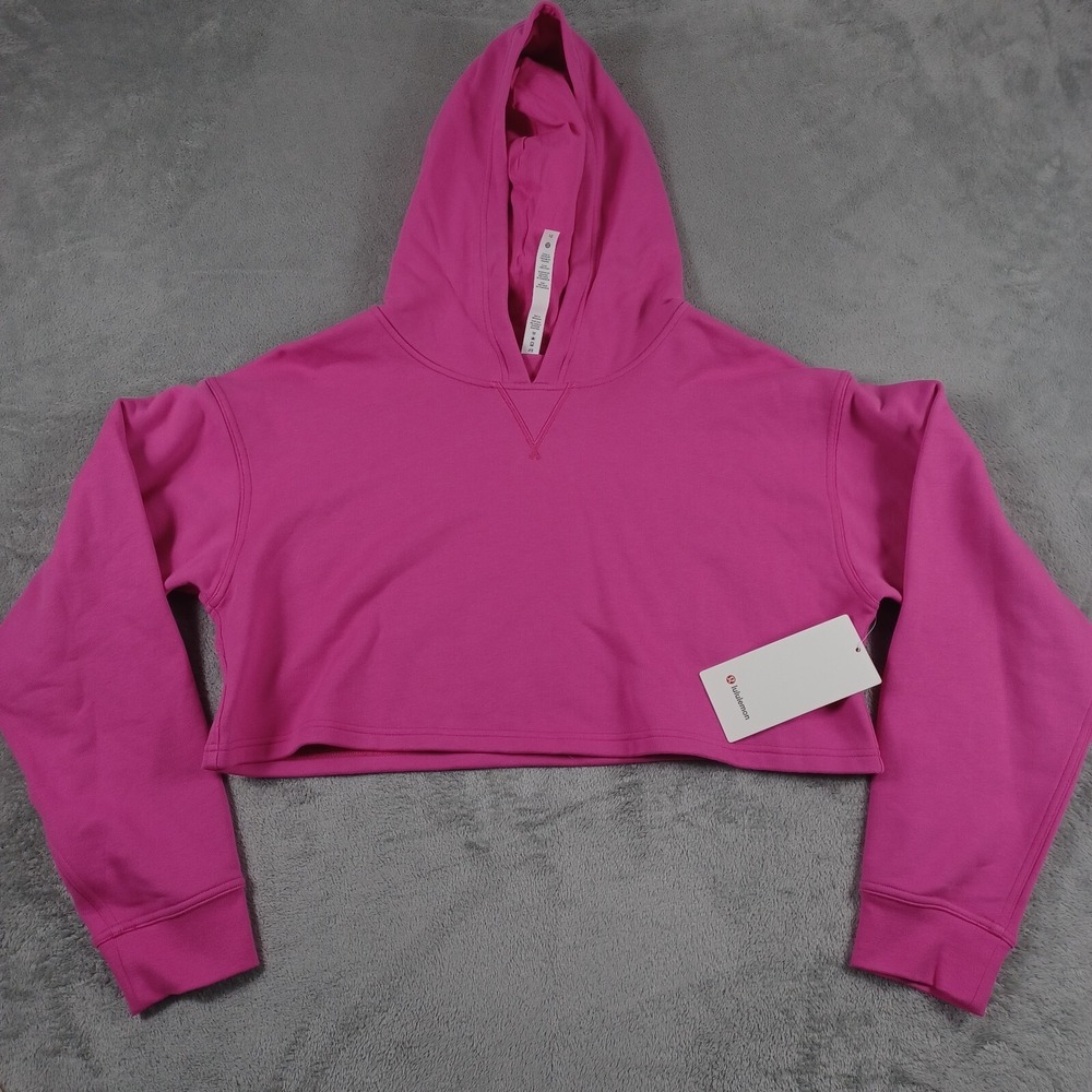 Lululemon Athletica Pink Cropped Hoodie
